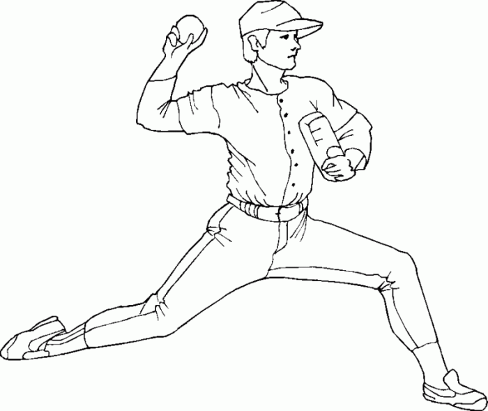 Coloring pages baseball