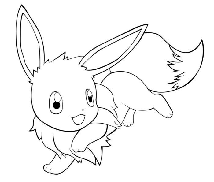 Coloring pages eevee