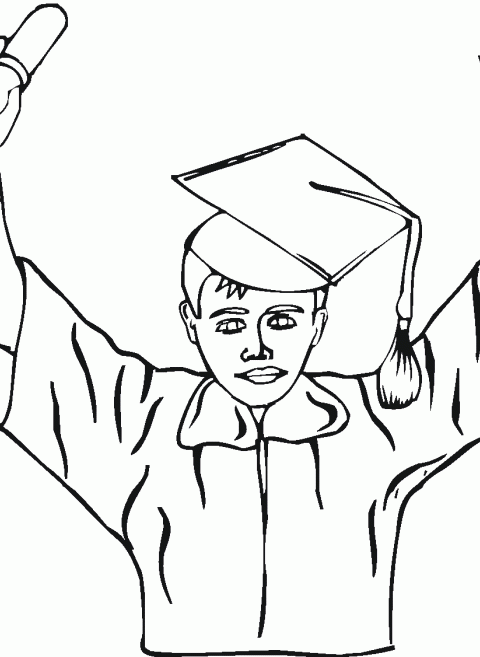 Coloring pages graduation