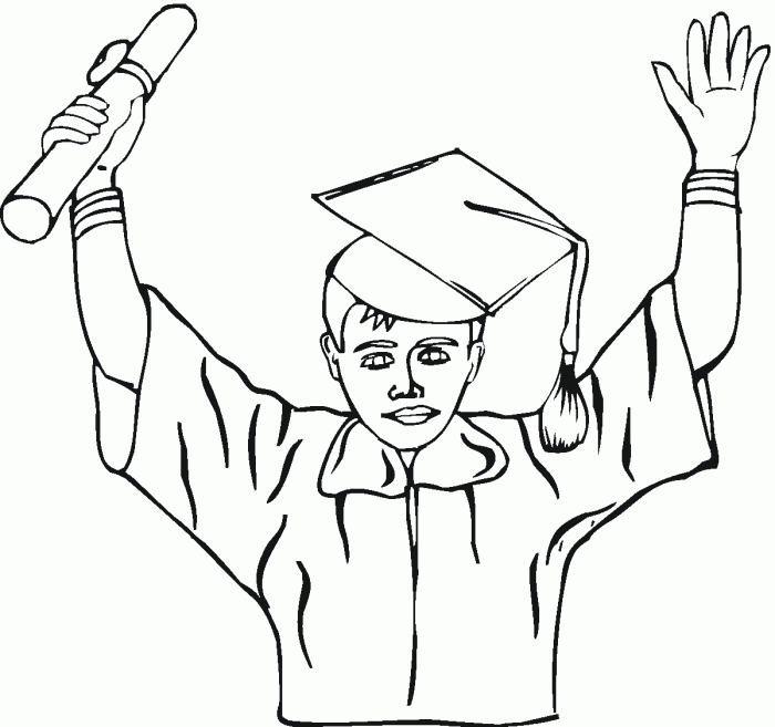 Coloring pages graduation