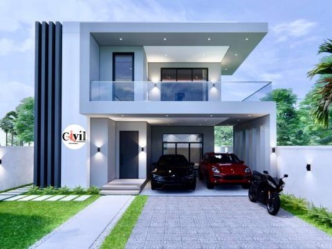 2 storey 4 bedroom house design