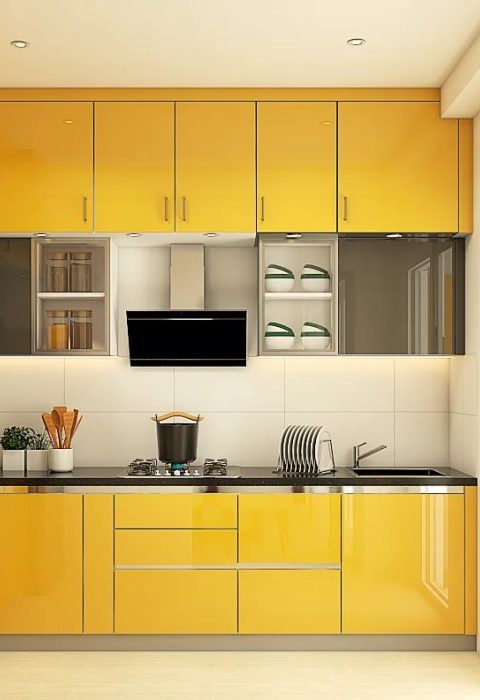 Kitchen yellow cabinets kitchens modern ideas designs decor wood quotes traditional choose board quotesgram interior