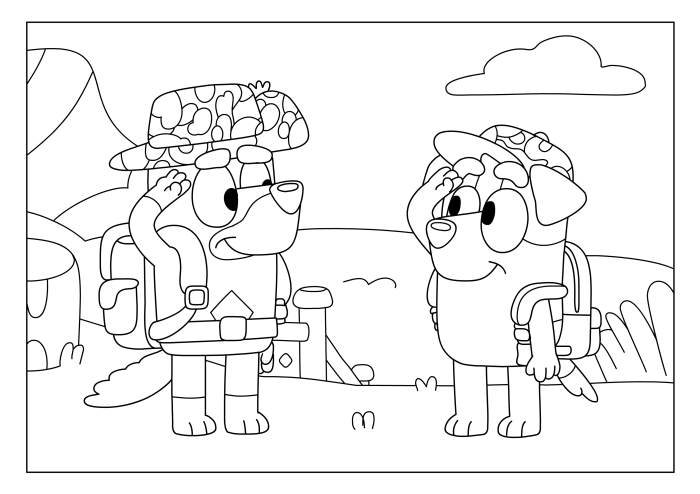 Coloring pages characters