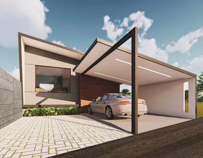 House design with carport