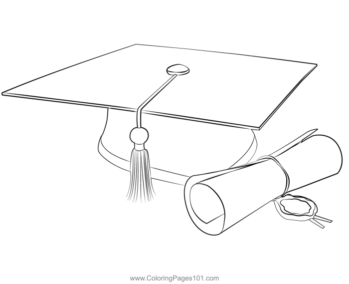 Coloring pages graduation