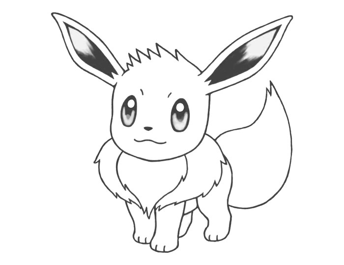 Coloring pages eevee