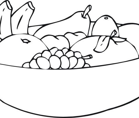 Coloring pages fruit