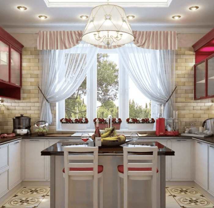 Wine decor kitchen curtains