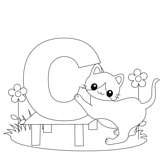 Coloring pages for letters