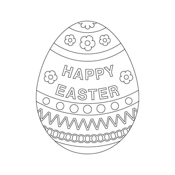 Coloring pages easter egg