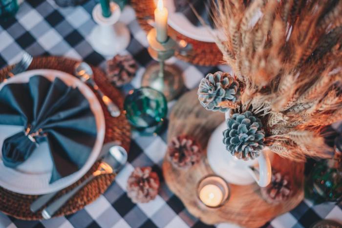 Buffalo plaid kitchen decor