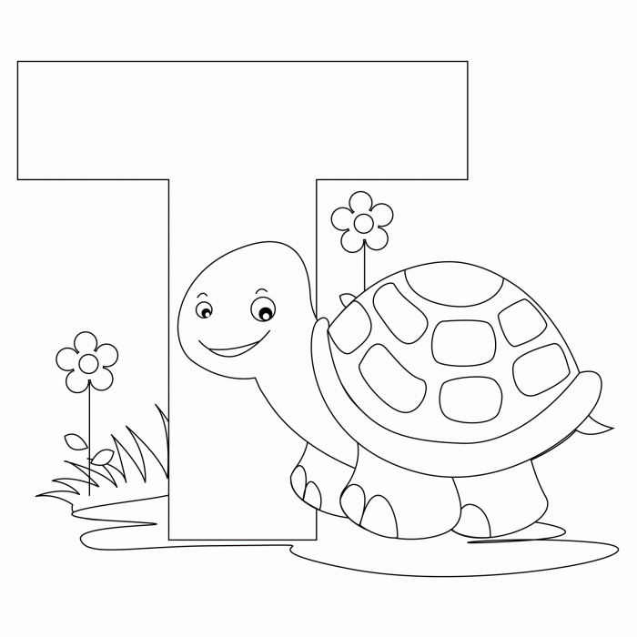 Coloring pages for letters