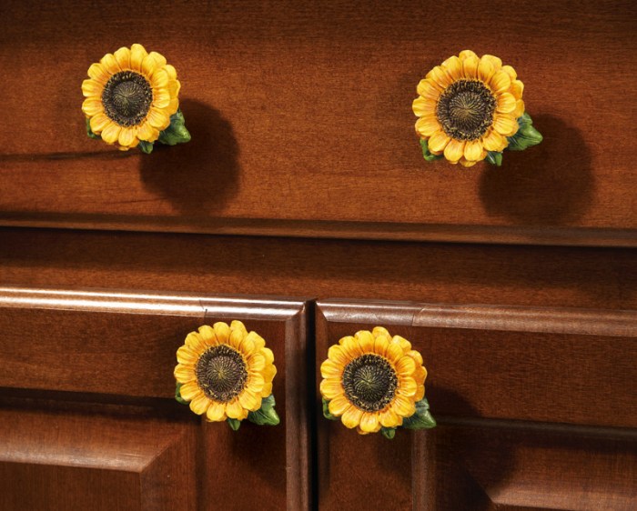 Sunflower kitchen decor set