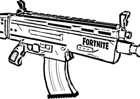 Coloring pages for guns