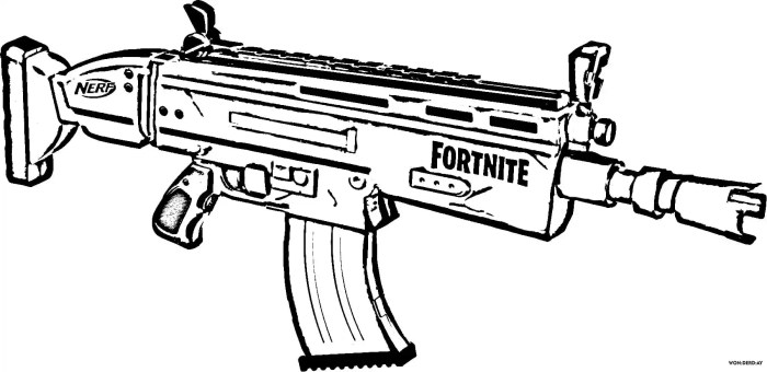 Coloring pages for guns