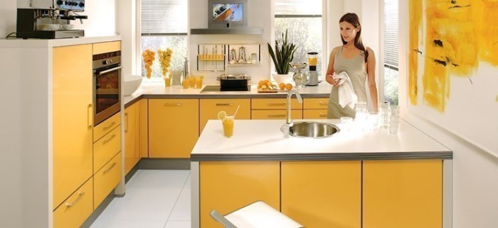 Yellow decor for kitchen