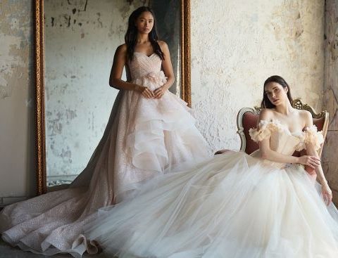 Designer lazaro wedding dresses