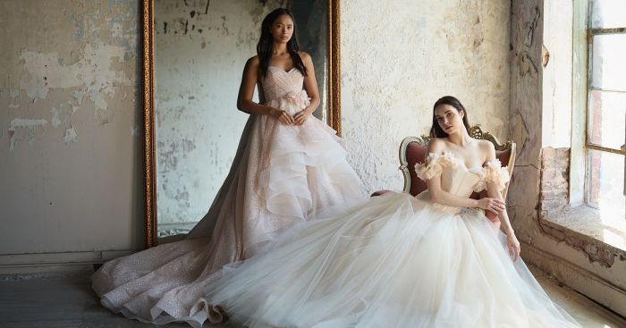 Designer lazaro wedding dresses