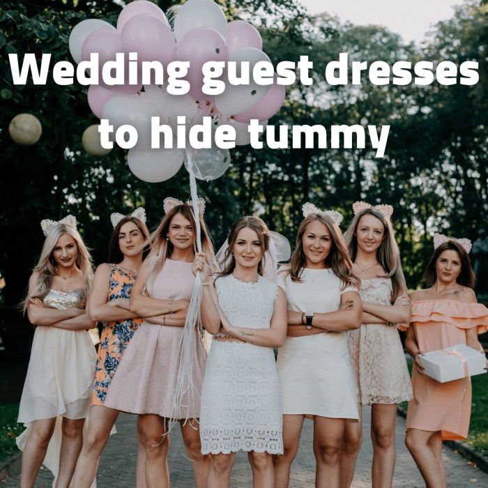 Wedding dress hide belly