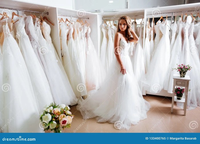 Wedding dress from back