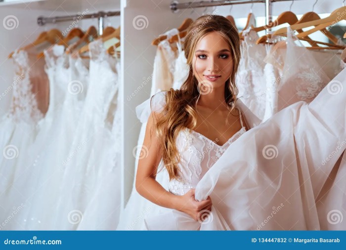 Wedding dress from back