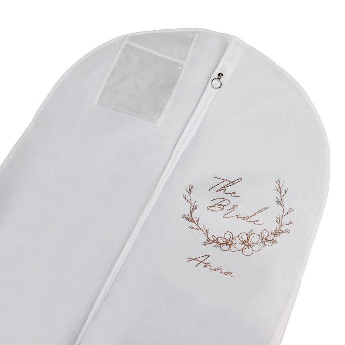 Wedding dress garment bag for plane