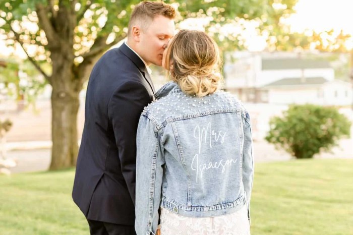 Wedding dress jean jacket