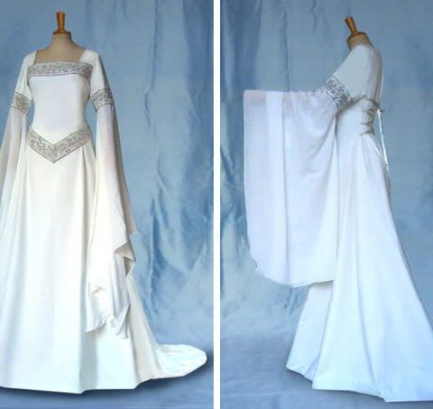 Elven style wedding dress