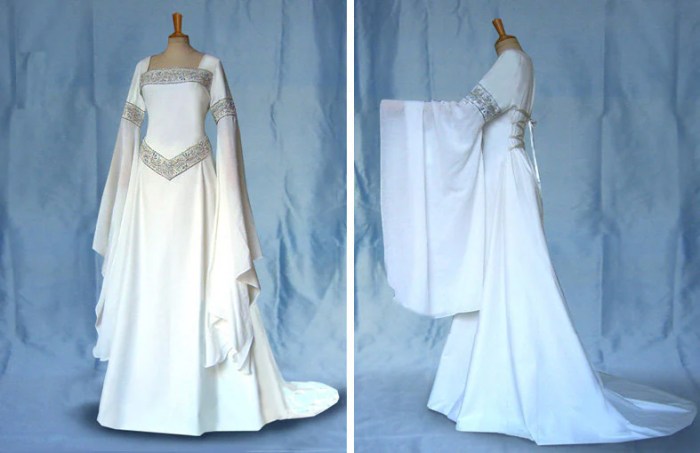 Elven style wedding dress