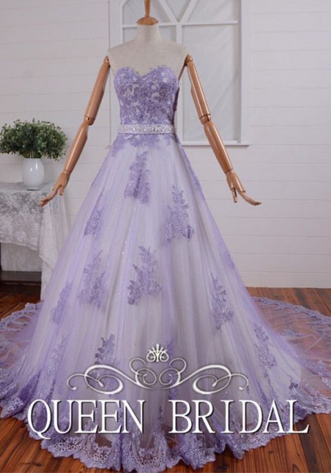 Women's lavender dress for wedding