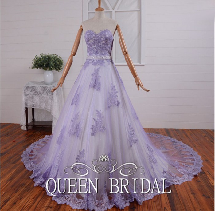 Women's lavender dress for wedding