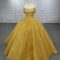 Golden Yellow Dress for Wedding